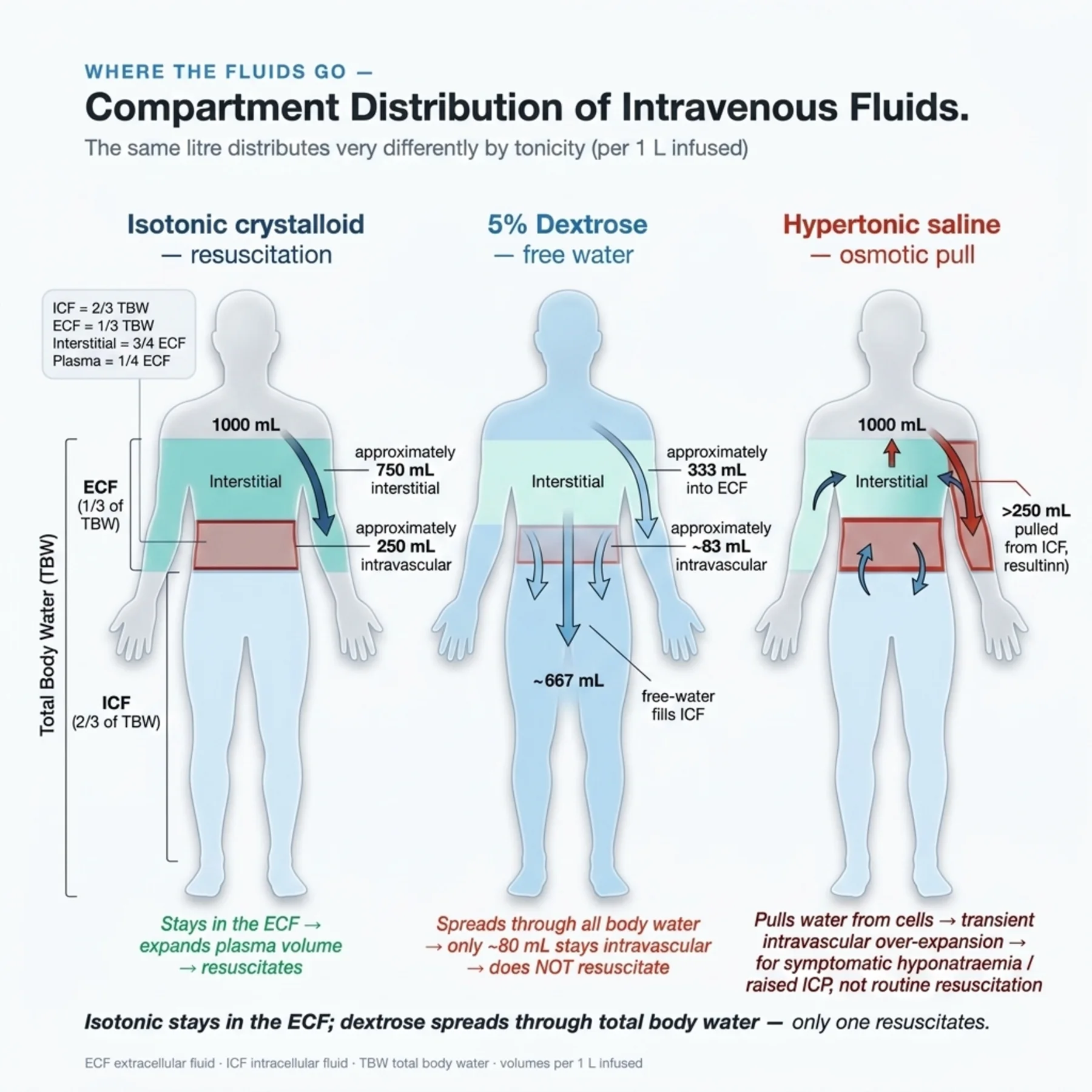 Figure 2.1 - Where the Fluids Go — Distribution of Infused Solutions