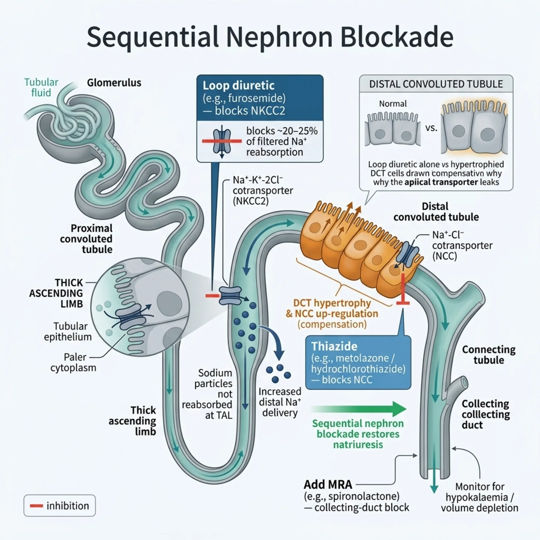 Figure 3.3 - Sequential Nephron Blockade