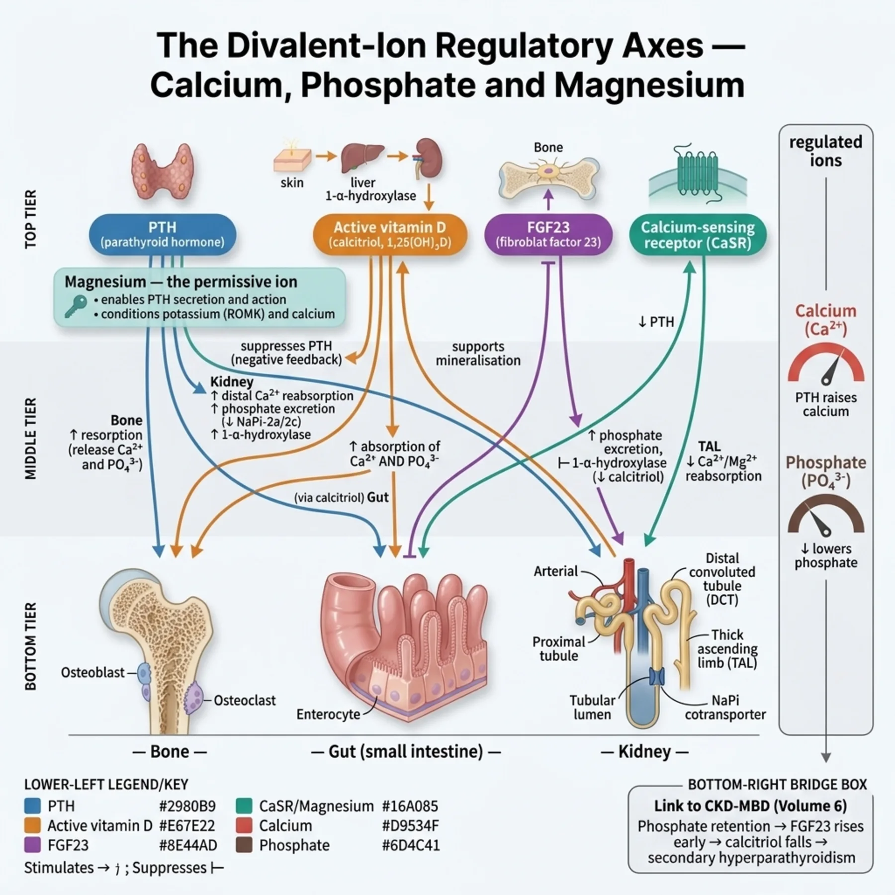 Figure 9.1 - The Divalent-Ion Regulatory Axes