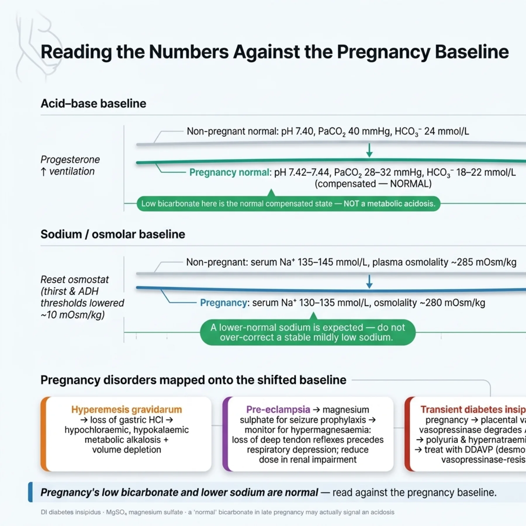 Figure 17.1 - Reading the Numbers against the Pregnancy Baseline