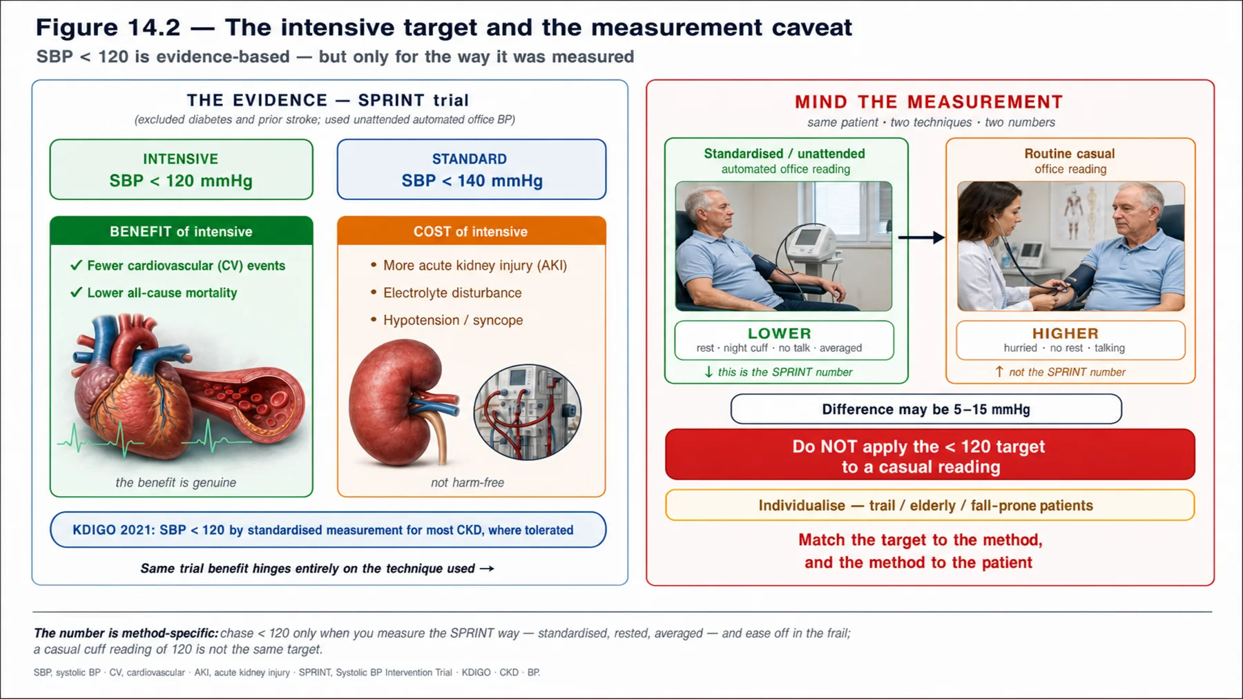 Figure 14.2 - The intensive target and the measurement caveat
