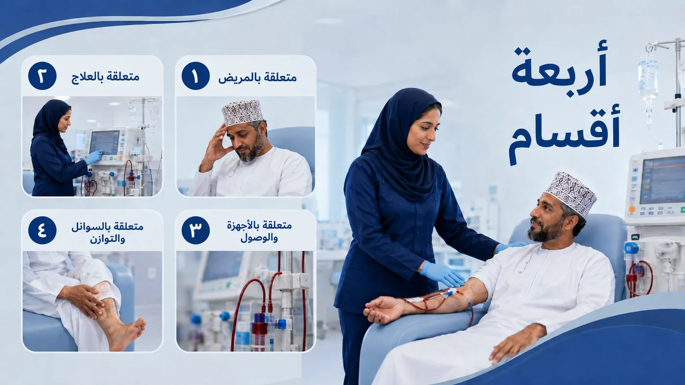 أربعةُ أَقسامٍ من المضاعفات