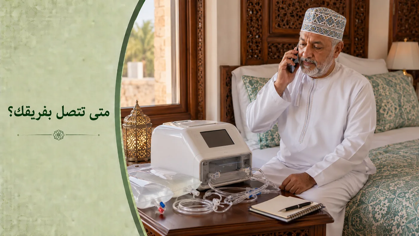 متى تَتَّصل بفريقك