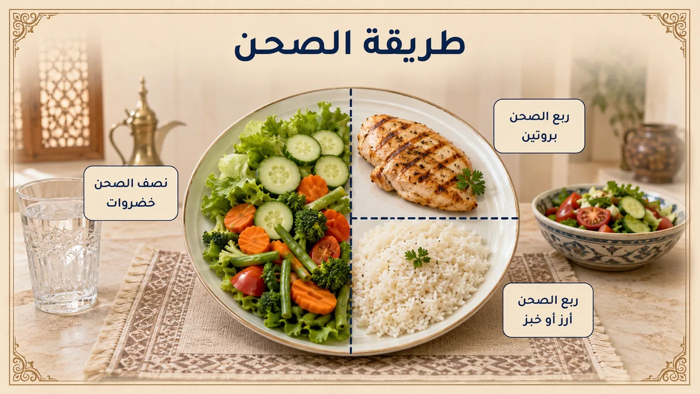 طريقةُ الصَّحن — قاعدةُ بَصريَّة