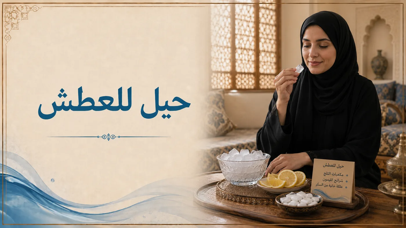 العَطَش — حِيلٌ تُهَوِّنه عليك