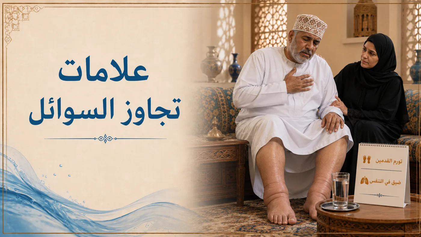 علاماتُ تَجاوُز السوائل